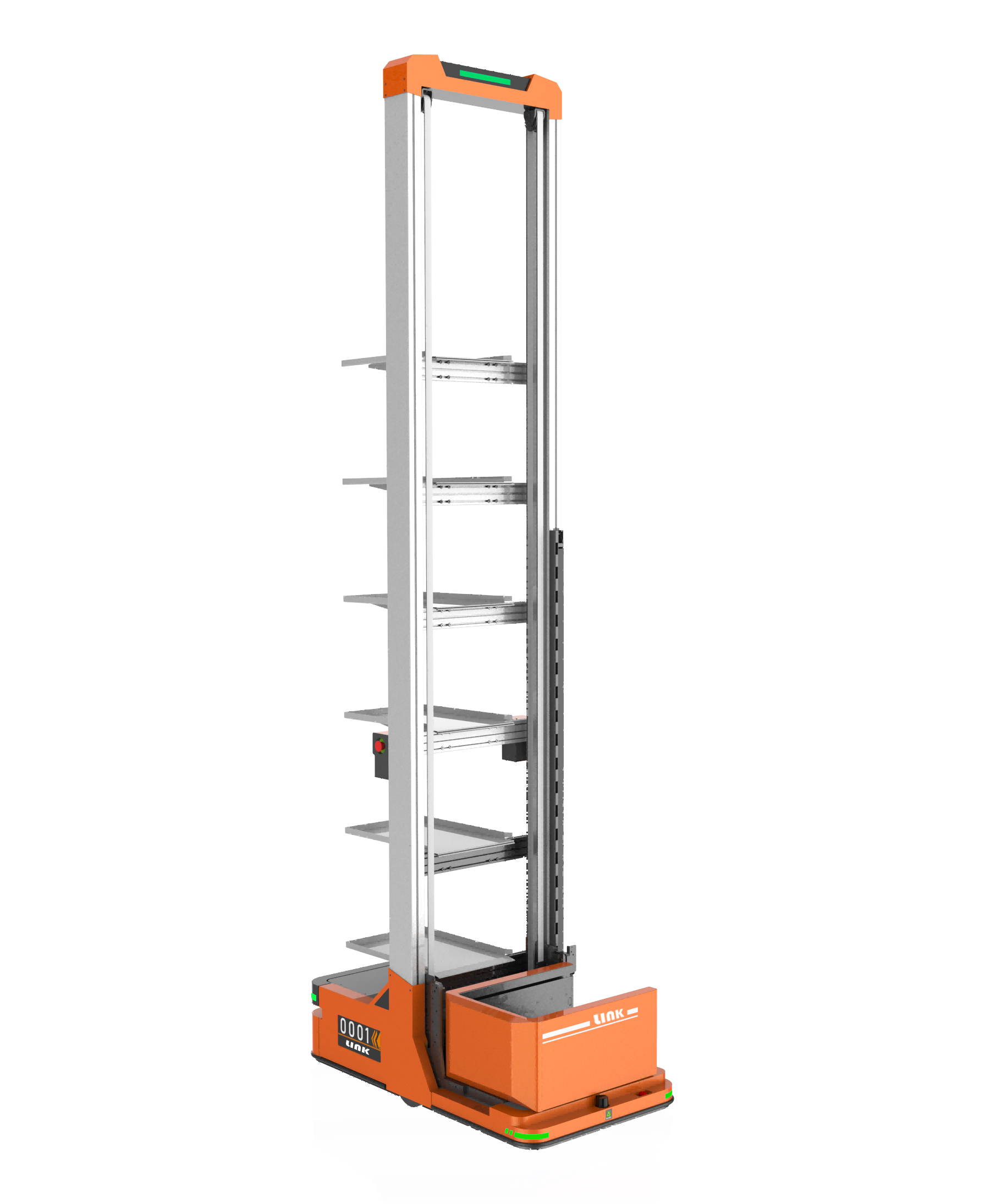 夹抱式料箱AGV小车6层